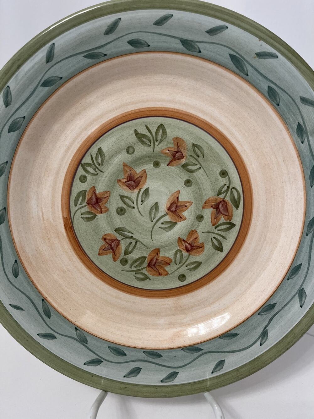 Plate Culinary Arts Julie Ingleman Designs Painted Stoneware 11" Cottage